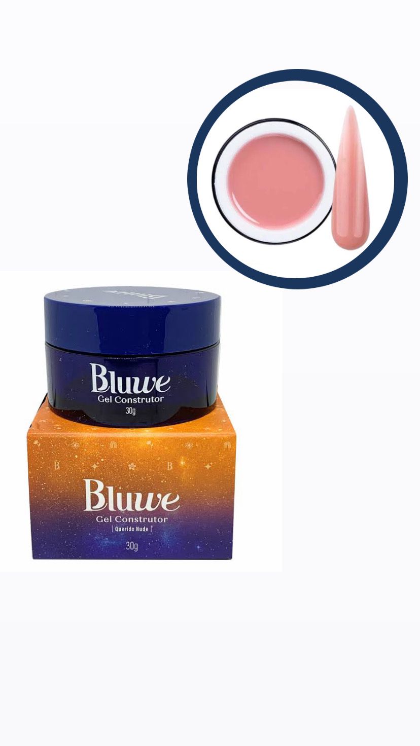 GEL CONSTRUTOR BLUWE QUERIDO NUDE 30G  -BLUWE INVILA - Tudo para unhas em gel