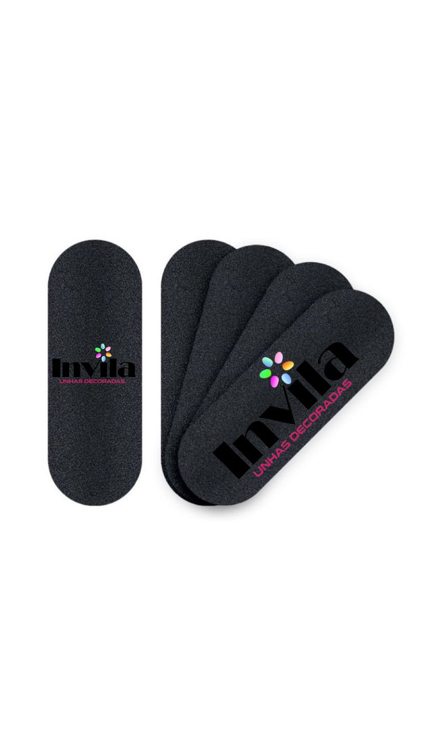 LIXA REFIL PRETO 50UND  13X5CM - INVILA INVILA - Tudo para unhas em gel