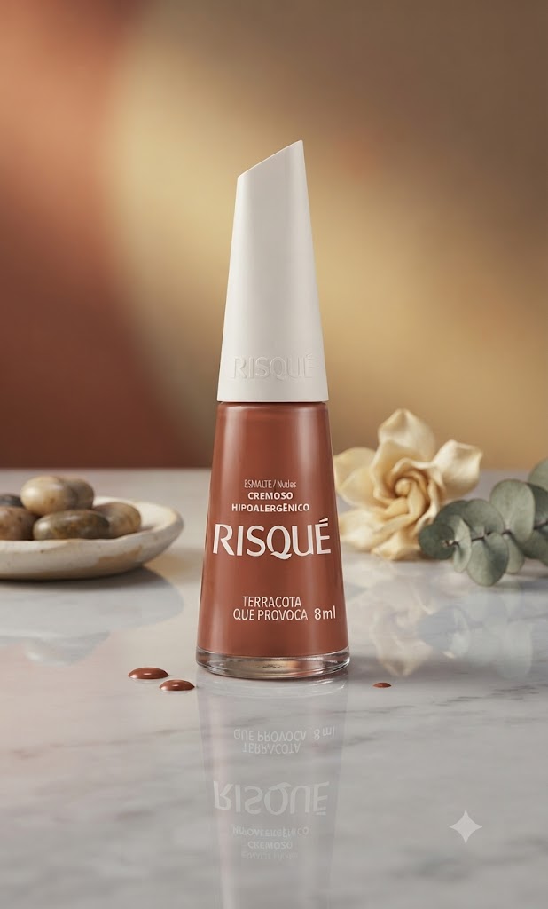 ESMALTE RISQUE 8ML TERRA COTA QUE PROVOCA