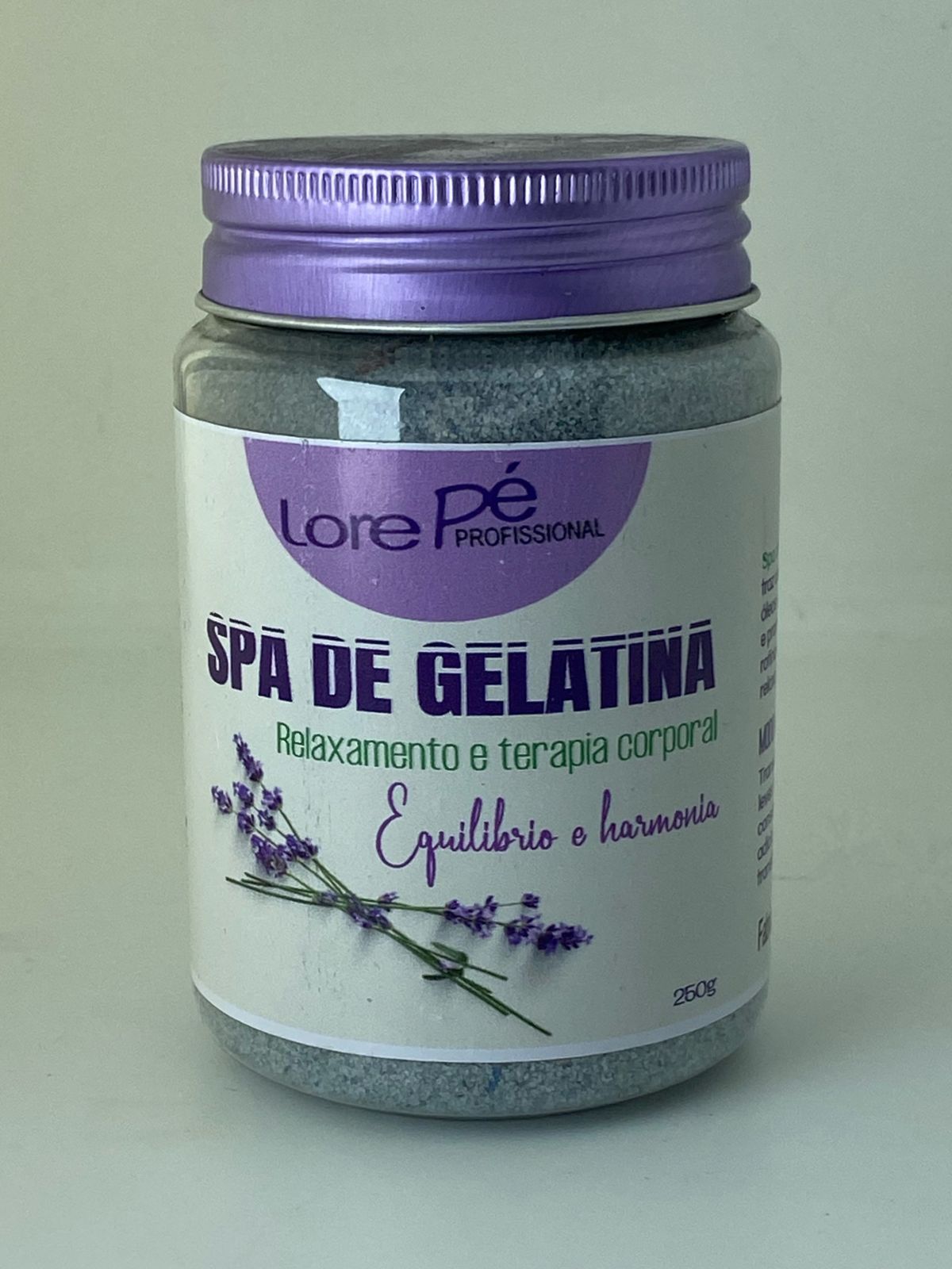 SPA DE GELATINA AÇAÍ - LORE PÉ 250G INVILA - Tudo para unhas em gel