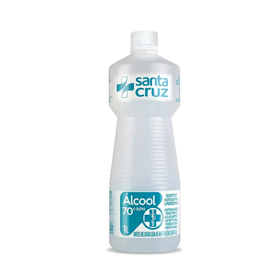 ALCOOL 70 SANTA CRUZ 1L INVILA - Tudo para unhas em gel