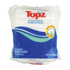 ALGODÃO MULTIUSO HIDRÓFILO 25G - TOPZ INVILA - Tudo para unhas em gel