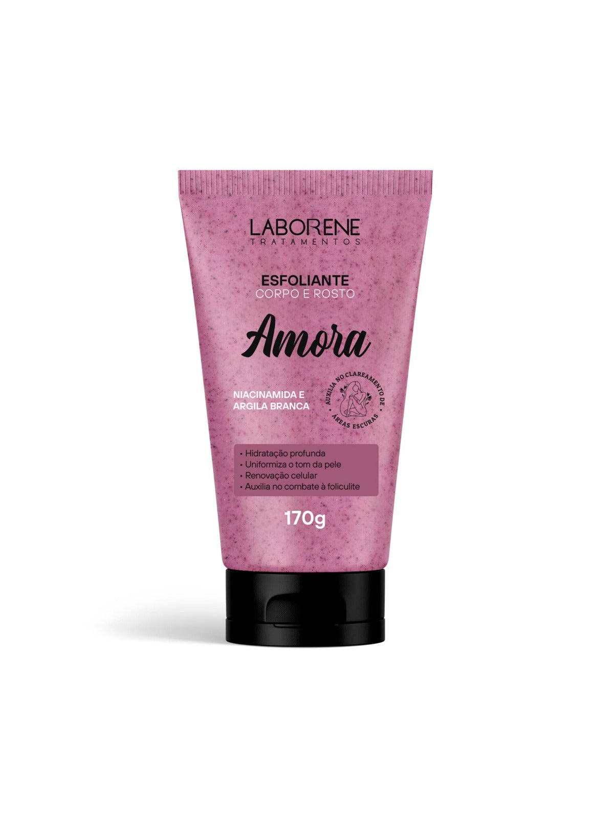 ESFOLIANTE CORPORAL E FACIAL AMORA LABORENE 170g INVILA - Tudo para unhas em gel