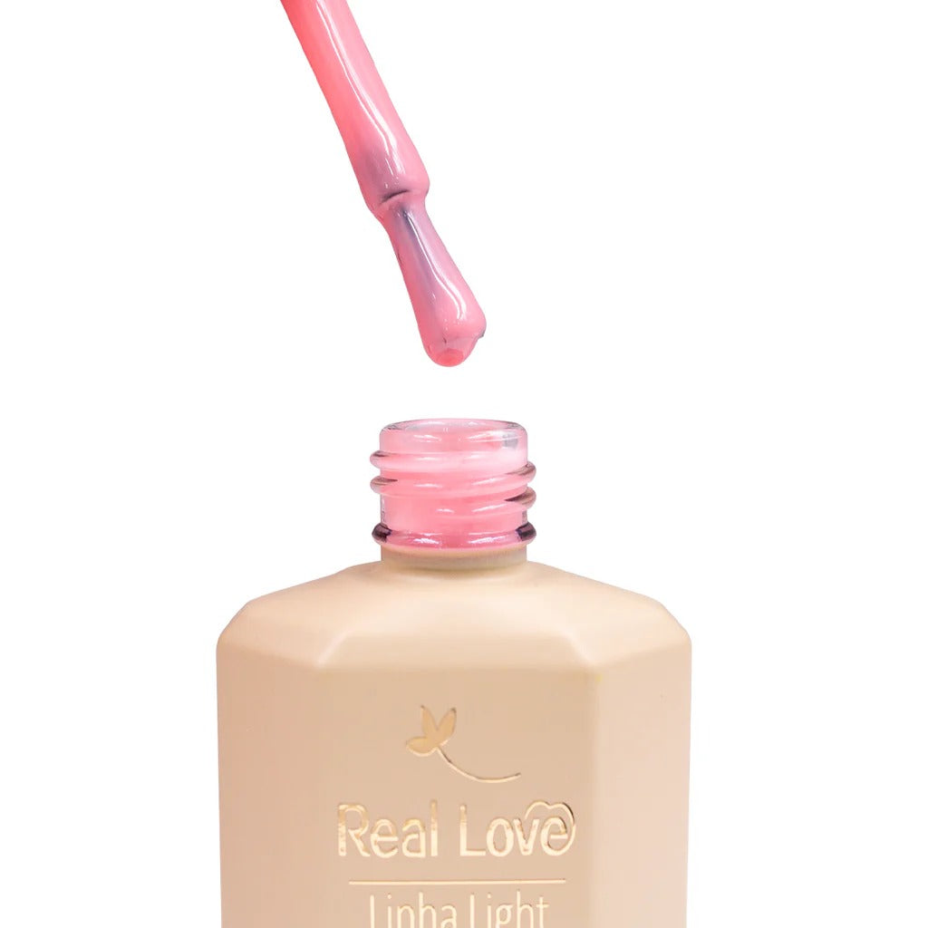 BASE EM GEL NUDE 3 LINHA LIGHT 15ml - REAL LOVE INVILA - Tudo para unhas em gel