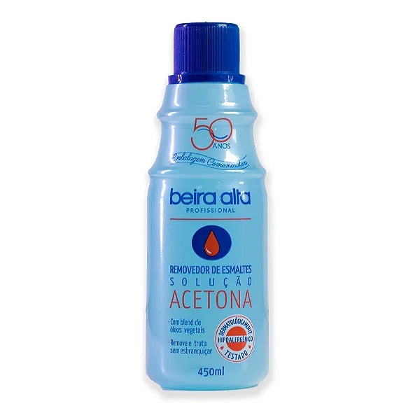REMOVEDOR BASE ACETONA BEIRA ALTA 450ML INVILA - Tudo para unhas em gel