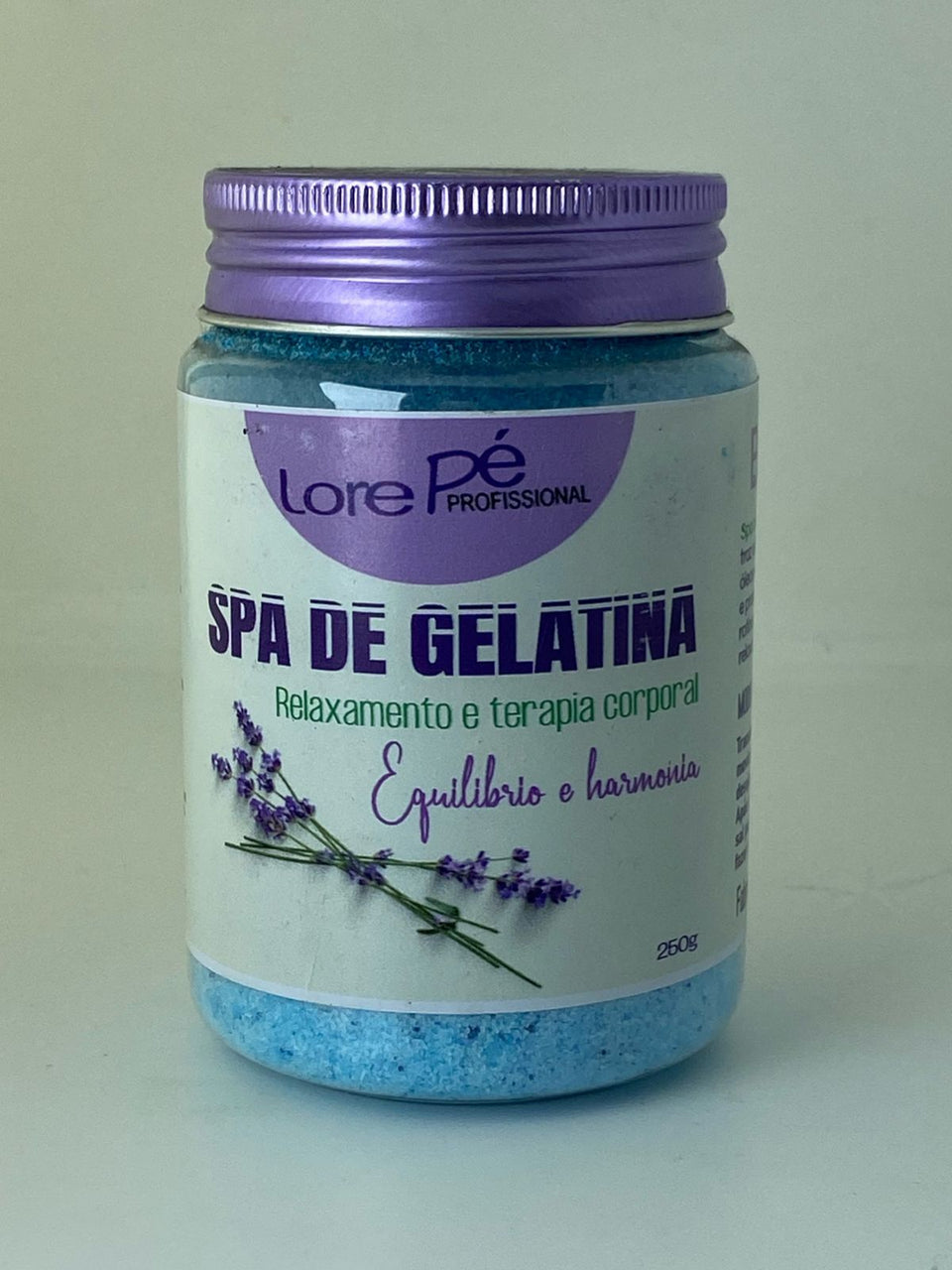 SPA DE GELATINA BLUEBERRY - LORE PÉ 250G INVILA - Tudo para unhas em gel