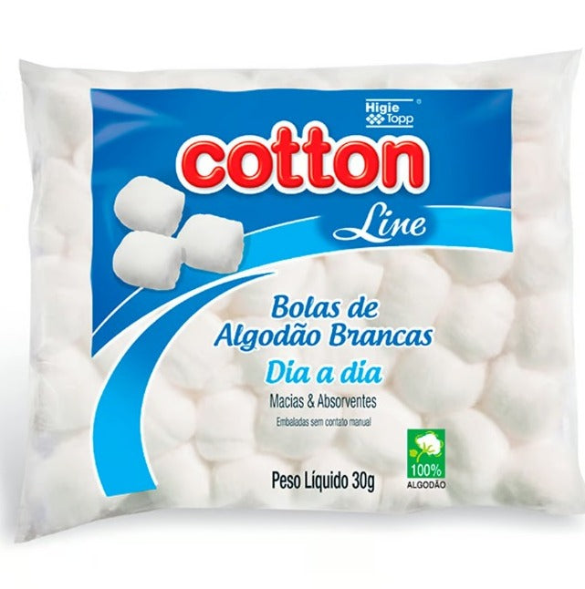 ALGODÃO BOLINHAS 30G - COTTON INVILA - Tudo para unhas em gel