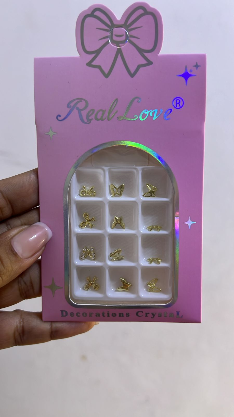 DECORACAO CRISTAL BORBOLETA REAL LOVE