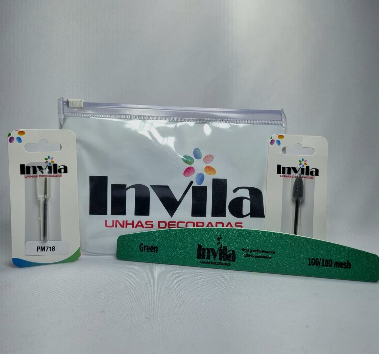 KIT BROCA COM LIXA BOOMERANG- INVILA INVILA - Tudo para unhas em gel