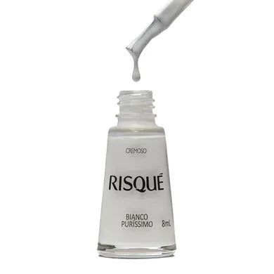 ESMALTE RISQUÉ BIANCO PURÍSSIMO- 8ml INVILA - Tudo para unhas em gel