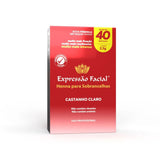 HENNA CASTANHO CLARO 2,5G - EXPRESSÃO FACIAL INVILA - Tudo para unhas em gel