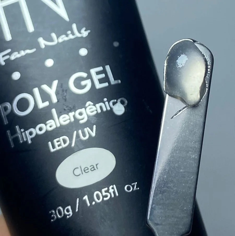 POLY GEL FAN NAILS CLEAR 45g INVILA - Tudo para unhas em gel