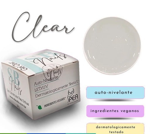 GEL CLEAR SB NAILS - 24G INVILA - Tudo para unhas em gel