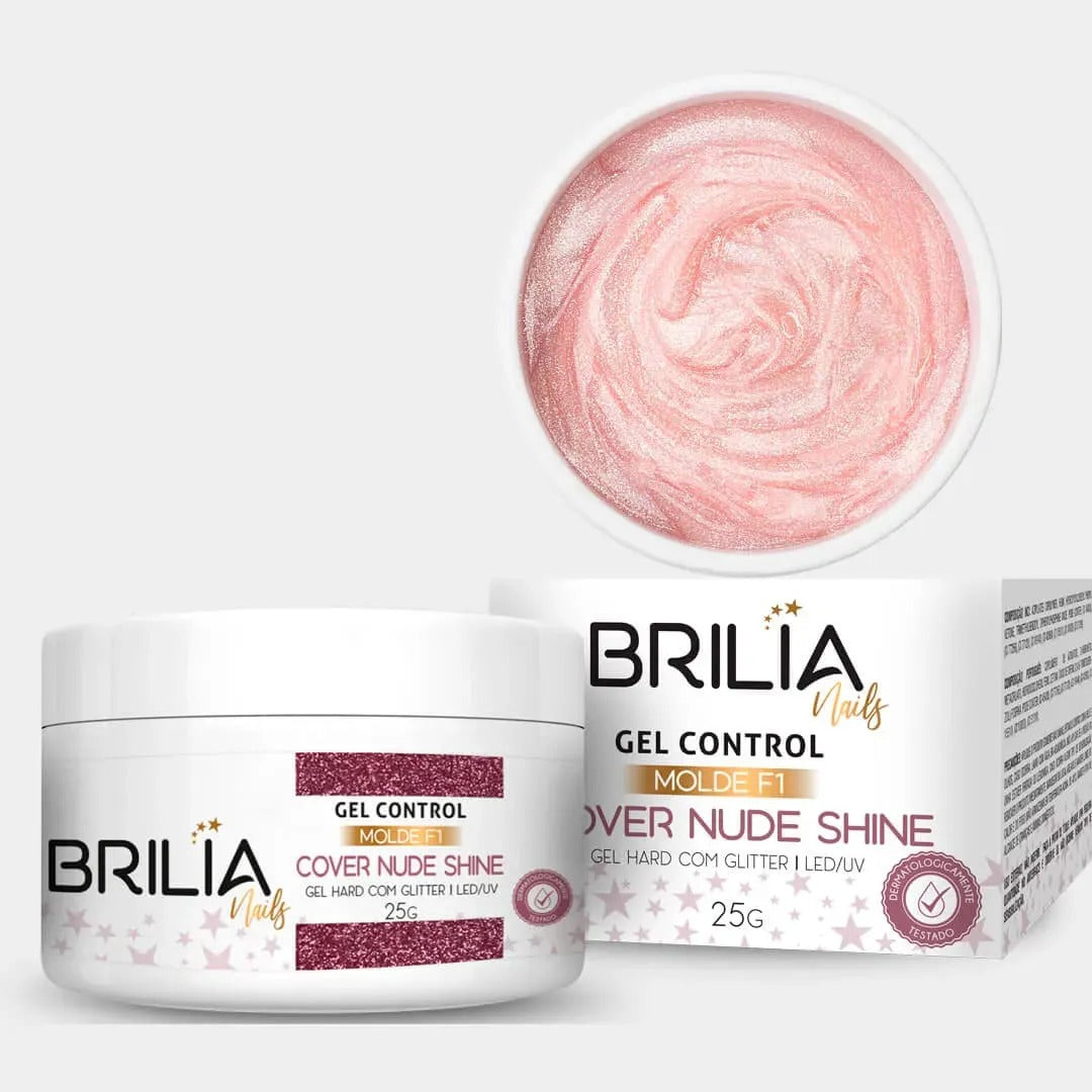 GEL COVER NUDE SHINE BRILIA NAIL 25G INVILA - Tudo para unhas em gel