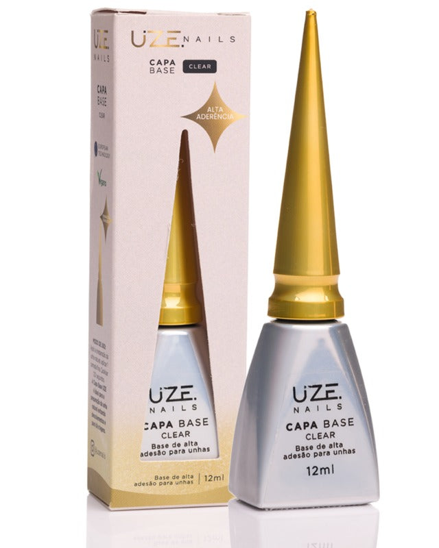 CAPA BASE CLEAR UZE- 12ML INVILA - Tudo para unhas em gel