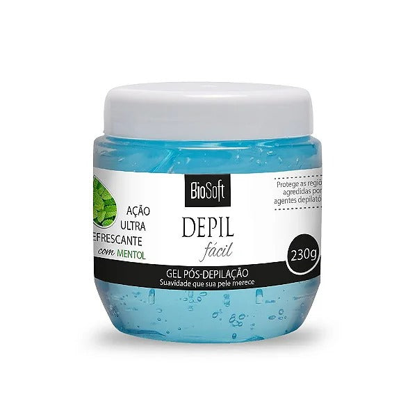 GEL PÓS DEPILAÇÃO DEPIL FACIL BIOSOFT - 230G INVILA - Tudo para unhas em gel