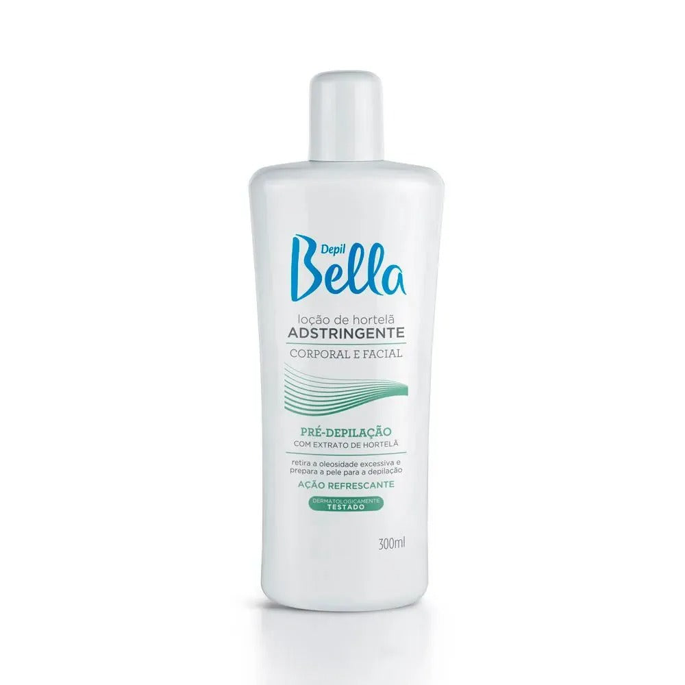 LOÇÃO ADSTRINGENTE DE HORTELA DEPIL BELLA - 300ML INVILA - Tudo para unhas em gel