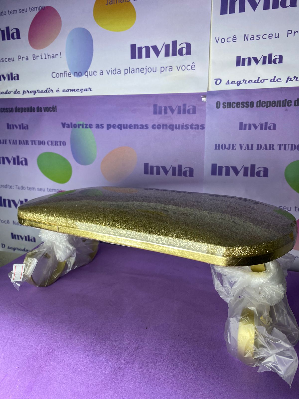 APOIO DE MÃO INVILA DOURADO INVILA - Tudo para unhas em gel