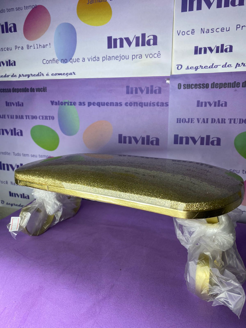 APOIO DE MÃO INVILA DOURADO INVILA - Tudo para unhas em gel