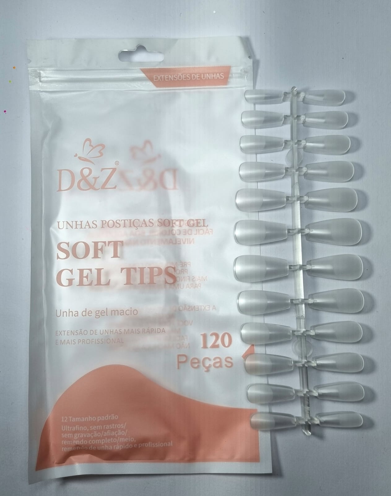POSTIÇA BAILARINA SOFT GEL - D&Z 120UN INVILA - Tudo para unhas em gel