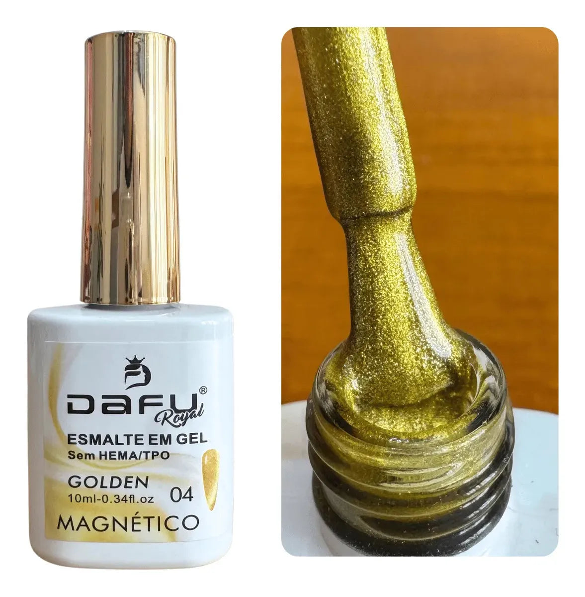 ESMALTE EM GEL MAGNETICO  DAFU - LINHA GOLDEN