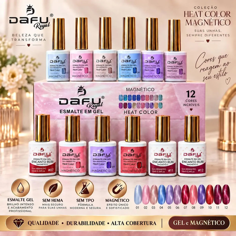 ESMALTE EM GEL LINHA HEAT COLOR - DAFU