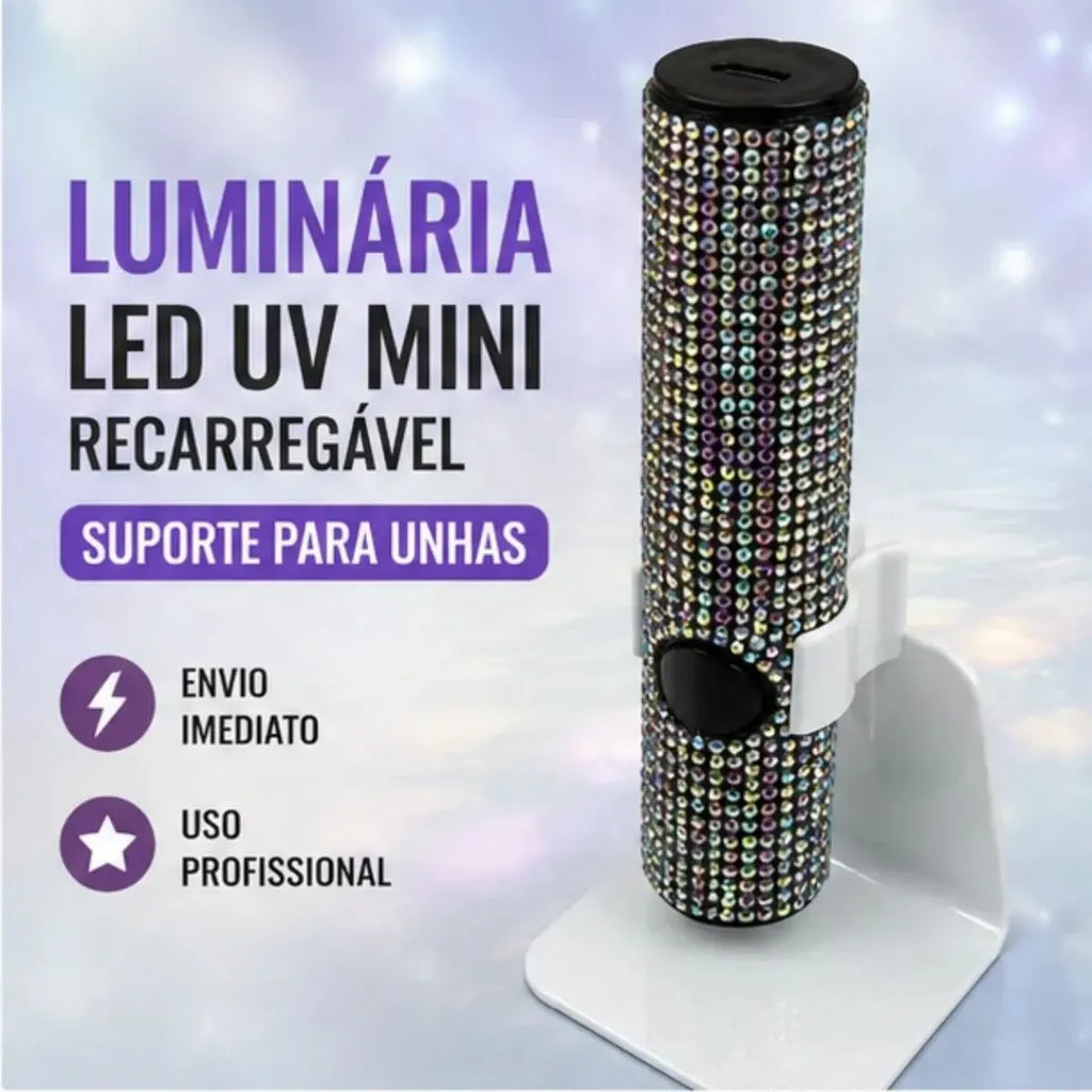 Luminária Led Uv Mini Recarregável Suporte Unhas Furta Cor Luminária Led Uv Mini Recarregável Suporte Unhas Furta CorLuminária Led Uv Mini Recarregável Suporte