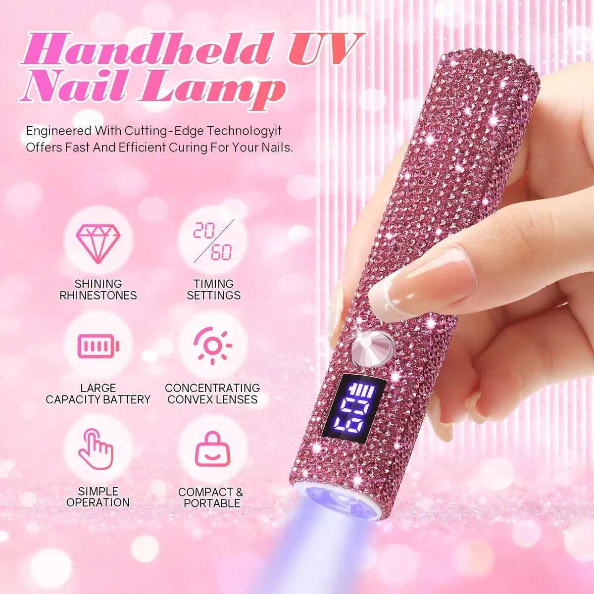 Luminária Led Uv Mini Recarregável Suporte Unhas Furta Cor Luminária Led Uv Mini Recarregável Suporte Unhas Furta CorLuminária Led Uv Mini Recarregável Suporte