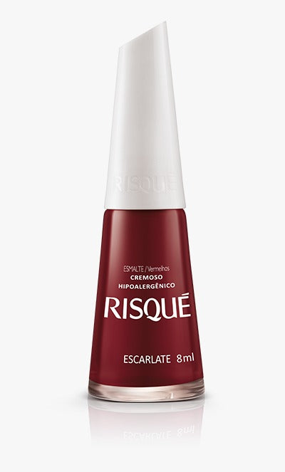 ESMALTE RISQUE ESCARLATE 8ML INVILA - Tudo para unhas em gel