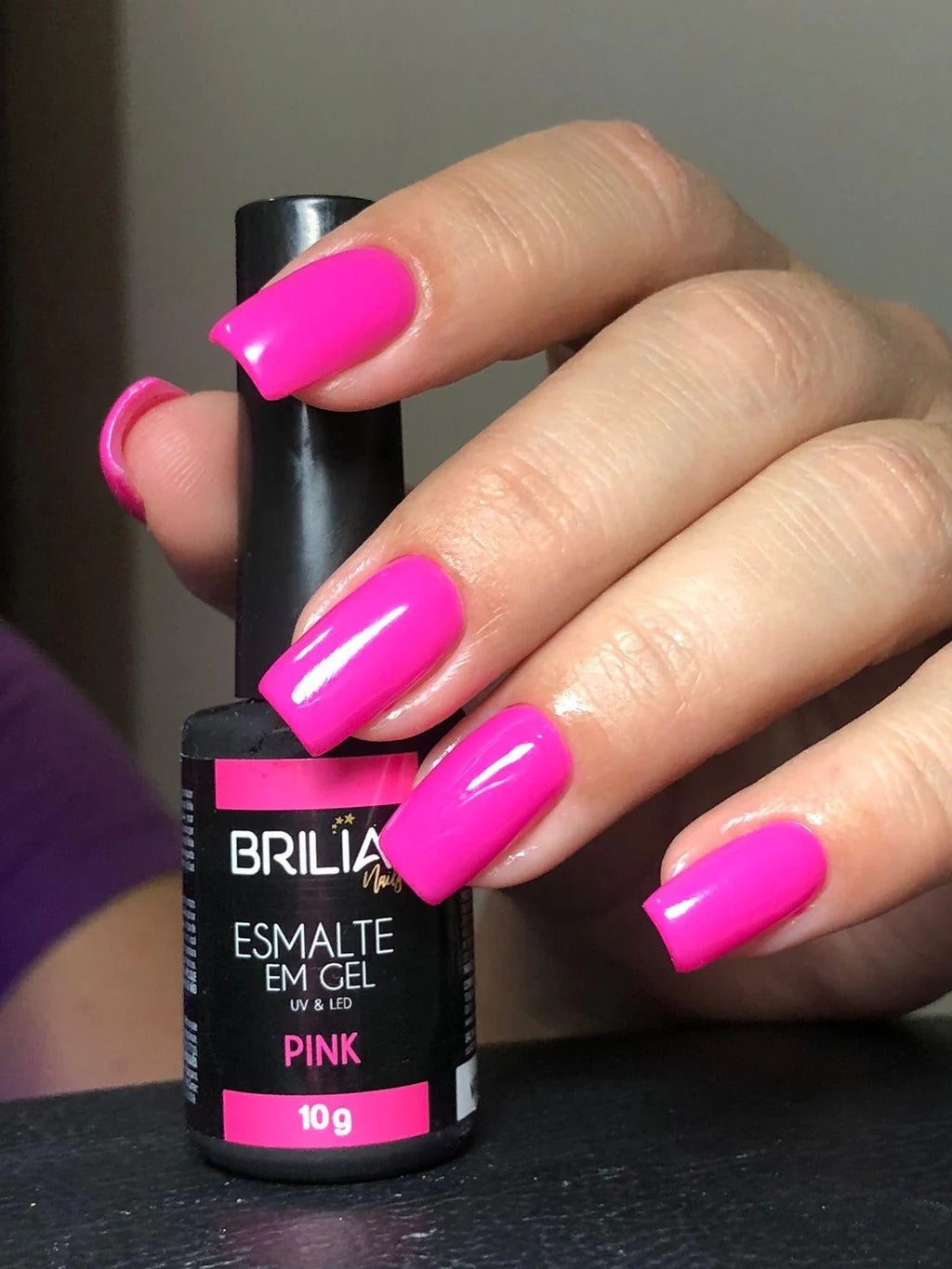 ESMALTE BRILIA  PINK 10G INVILA - Tudo para unhas em gel