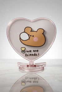 ESPELHO CORACAO WE ARE FRIENDS URSO