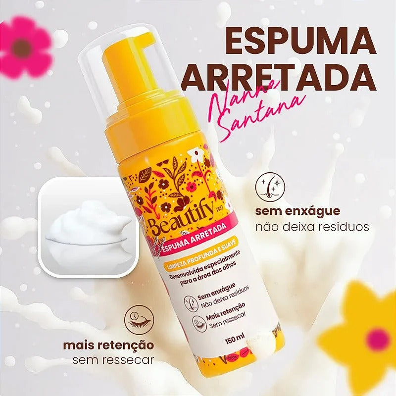ESPUMA DE LIMPEZA ARRETADA BEAUTIFY 150ML INVILA - Tudo para unhas em gel