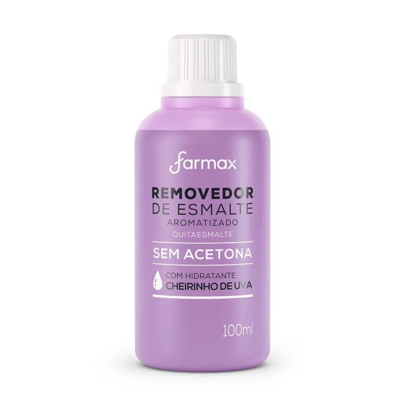 REMOVEDOR DE ESMALTE SEM ACETONA UVA 100ML - FARMAX INVILA - Tudo para unhas em gel