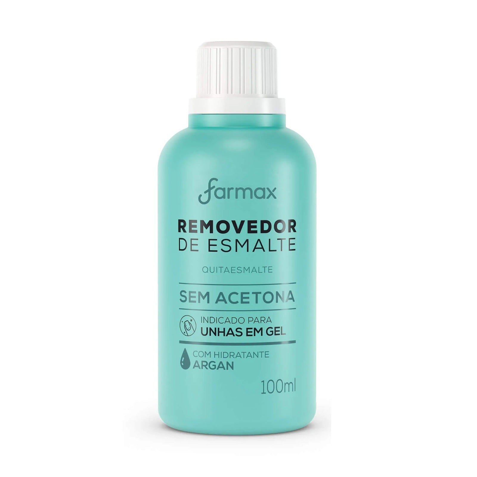 REMOVEDOR DE ESMALTE SEM ACETONA C/ ARGAN FARMAX- 100 Ml INVILA - Tudo para unhas em gel