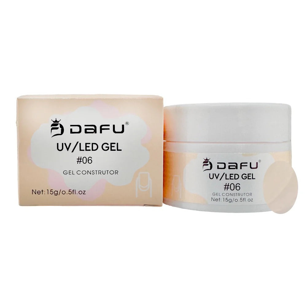 GEL CONSTRUTOR DAFU 06 15G INVILA - Tudo para unhas em gel
