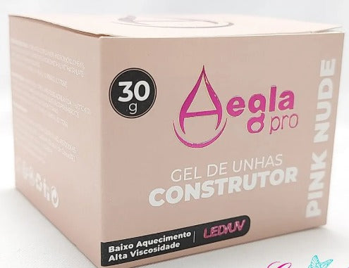 GEL AEGLA CONSTRUTOR PINK NUDE 30g INVILA - Tudo para unhas em gel