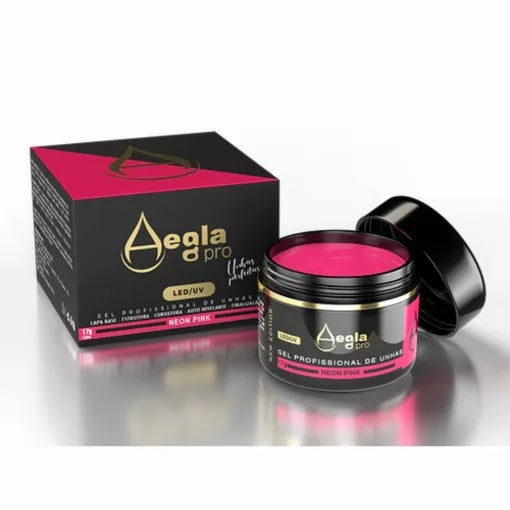 GEL AEGLA NEON PINK 15g INVILA - Tudo para unhas em gel