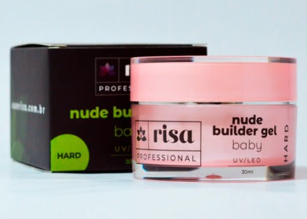 GEL NUDE BUILDER BABY RISA 30ml INVILA - Tudo para unhas em gel