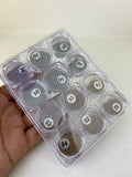KIT GLITER FAN NAILS 12UN INVILA - Tudo para unhas em gel