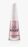 ESMALTE RISQUE GRANULADO ROSE 8ML INVILA - Tudo para unhas em gel