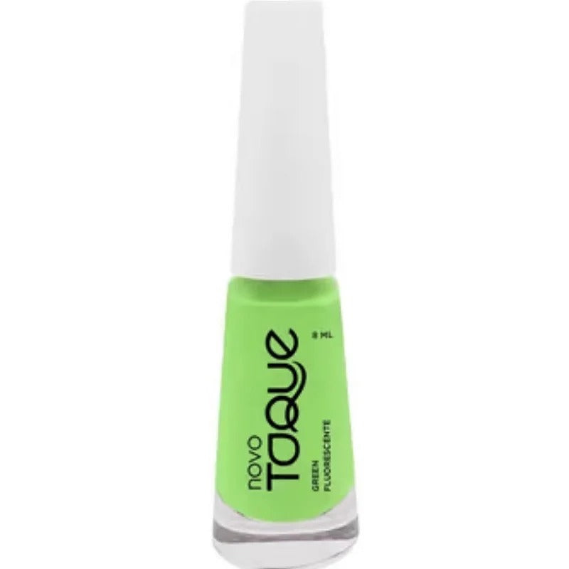 ESMALTE GREEN FLUORESCENTE NOVO TOQUE- 8 ML INVILA - Tudo para unhas em gel