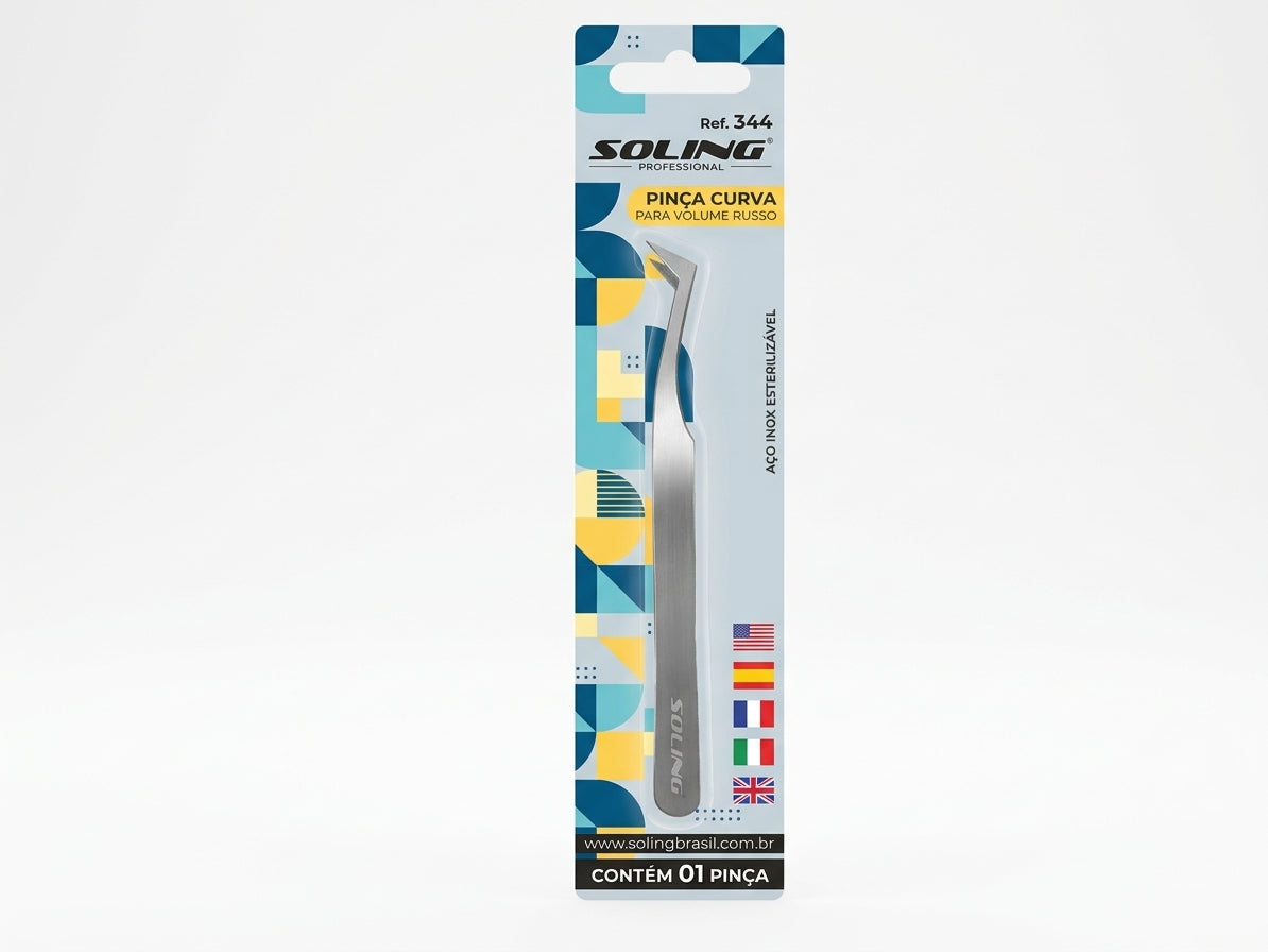 PINCA SOLING BLISTER CURVA P/ FIO A FIO REF 346