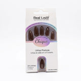 UNHAS POSTIÇAS AUTOCOLANTES REAL LOVE 24un