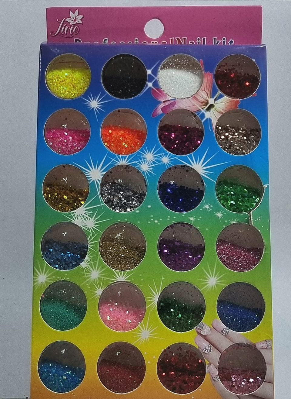 KIT GLITTER PROFESSIONAL NAIL 24 UND INVILA - Tudo para unhas em gel