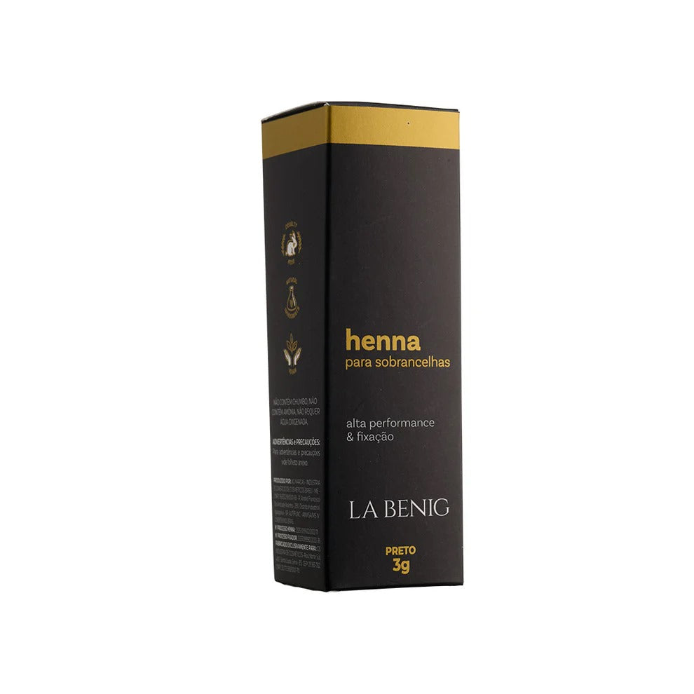 HENNA PRETO 3g- LA BENIG INVILA - Tudo para unhas em gel