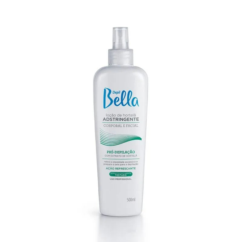 LOÇÃO ADSTRINGENTE DE HORTELA DEPIL BELLA - 500ML INVILA - Tudo para unhas em gel