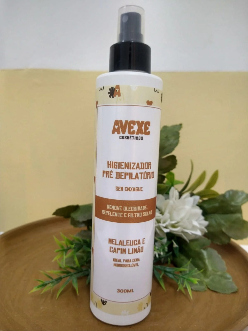 HIGIENIZADOR PRÉ DEPILATÓRIO MELALEUCA CAPIM AVEXE- 300ml INVILA - Tudo para unhas em gel