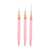 KIT PINCEL ROSA 3 UNID INVILA - Tudo para unhas em gel
