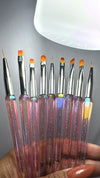 KIT PINCEL- 9UND INVILA - Tudo para unhas em gel