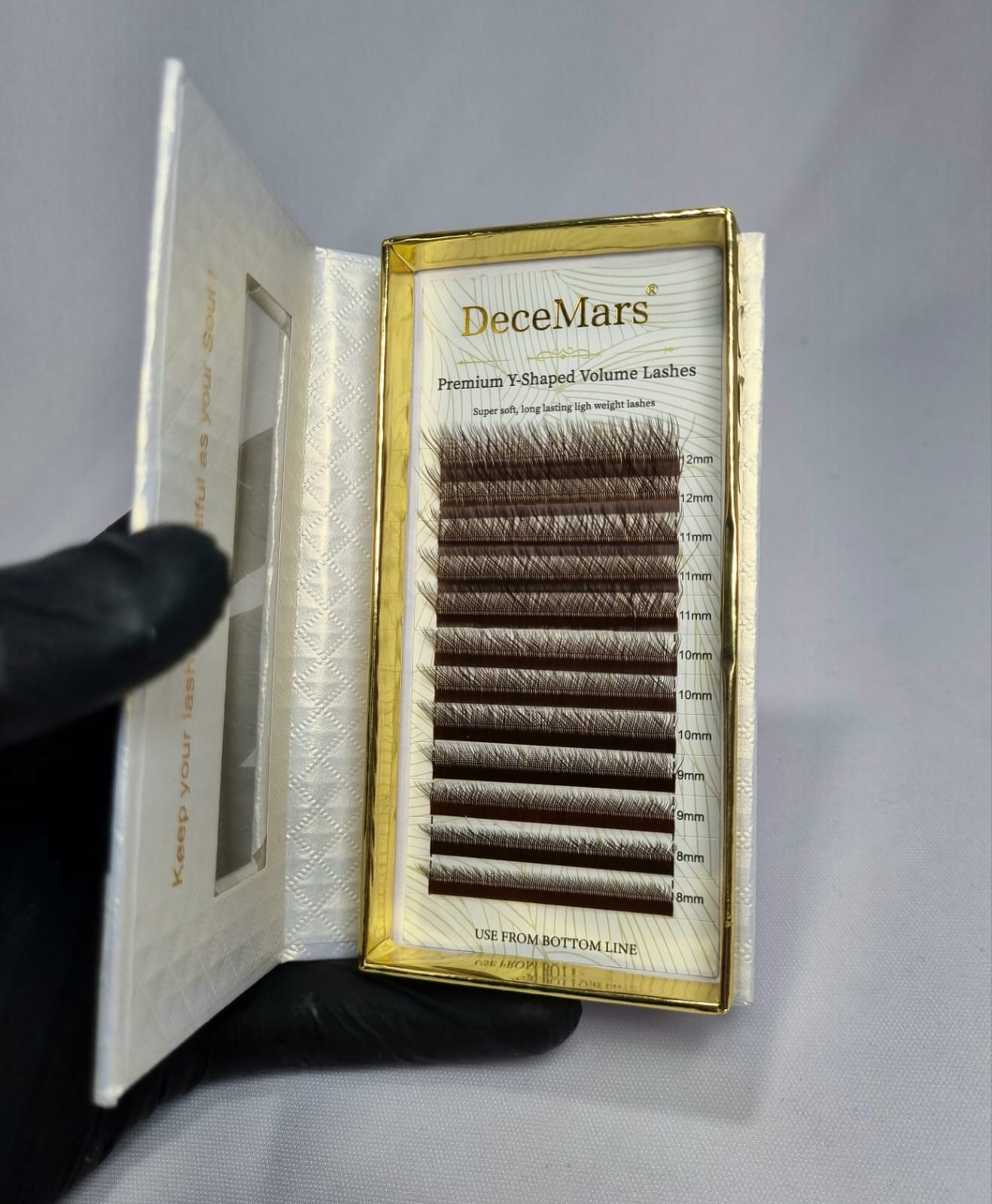 CÍLIOS DECE MARS Y MARROM 0.07L MIX 8-12MM INVILA - Tudo para unhas em gel